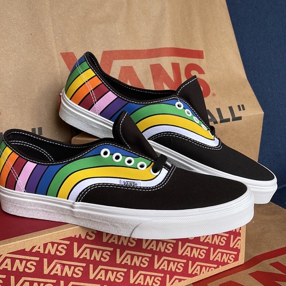 Vans Authentic Fefract Black/True White/Multi Men’s - Picture 6 of 16